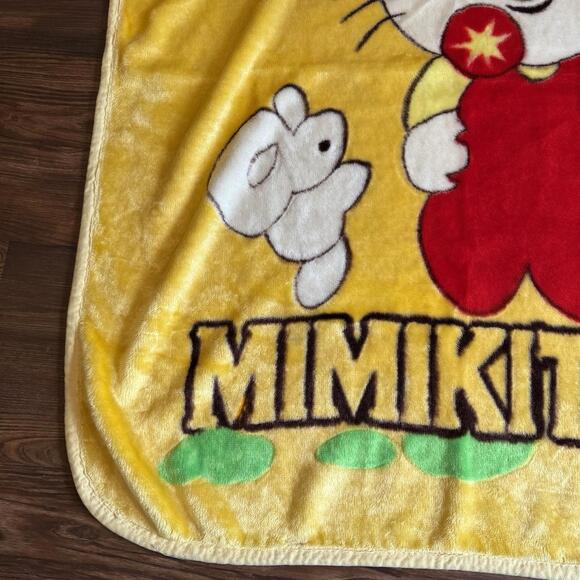 Vintage Ultra RARE 70s/80s MIMIKITTY Hello Kitty Baby‎ Blanket Size 42”x52” - Picture 4 of 9